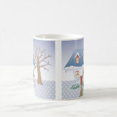 Hütte - Winter Kaffeetasse (Mittel)