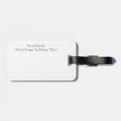 Hütte WISTERIEN Gepäckanhänger (Rückseite horizontal)