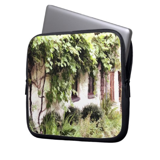 Hütte WISTERIEN Laptopschutzhülle (Vorderseite Links)