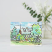 Hütte zu 89 postkarte (Stehend Vorderseite)