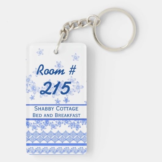 Hüttechic-Gasthaus-Raum-Schlüsselanhänger Schlüsselanhänger (Rückseite)