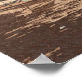 Hütten am Strand Poster (Ecke)