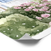 Hütten an der Küste Poster (Ecke)