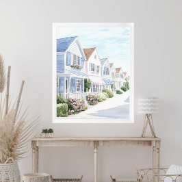 Hütten an der Küste Poster