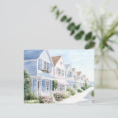 Hütten an der Sommerküste Postkarte (Stehend Vorderseite)