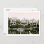 Hütten, Asbury Park, New Jersey Vintag Postkarte (Vorne/Hinten)