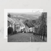 Hütten auf einem goldenen Hügel, Shaftesbury, Dors Postkarte (Vorne/Hinten)