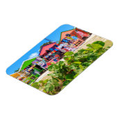 Hütten aus mehrfarbigem Holz | Long Bay Beach Magnet (Linke Seite)