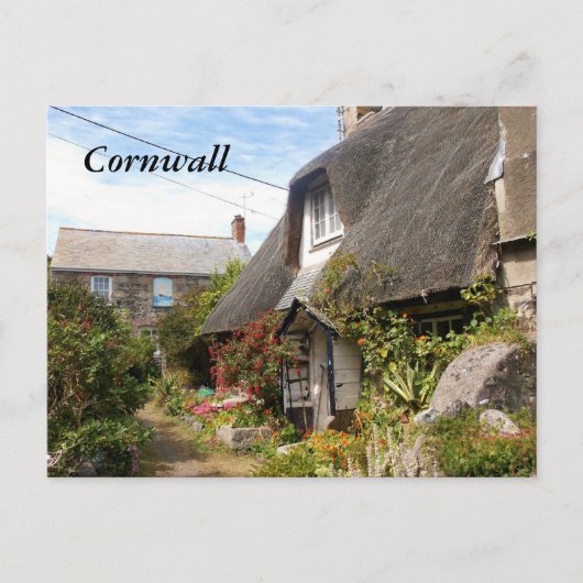 Hütten bei Cadgwith Cornwall Fotograf Postkarte (Vorderseite)