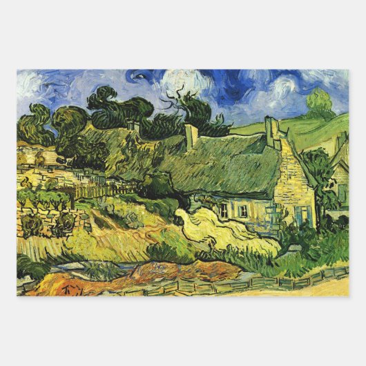Hütten, Cordeville von Vincent van Gogh Geschenkpapier Set (Vorderseite 2)