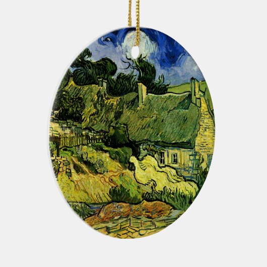 Hütten, Cordeville von Vincent van Gogh Keramikornament (Rechts)