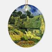 Hütten, Cordeville von Vincent van Gogh Keramikornament (Links)