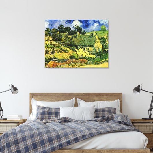 Hütten, Cordeville von Vincent van Gogh Leinwanddruck (Insitu (Schlafzimmer))