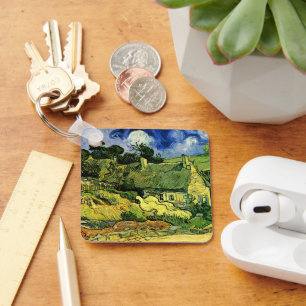 Hütten, Cordeville von Vincent van Gogh Schlüsselanhänger