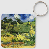 Hütten, Cordeville von Vincent van Gogh Schlüsselanhänger (Rückseite)