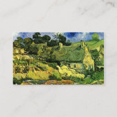 Hütten, Cordeville von Vincent van Gogh Visitenkarte (Rückseite)
