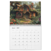 Hütten der Waldlandschaften Kalender (Mär 2027)