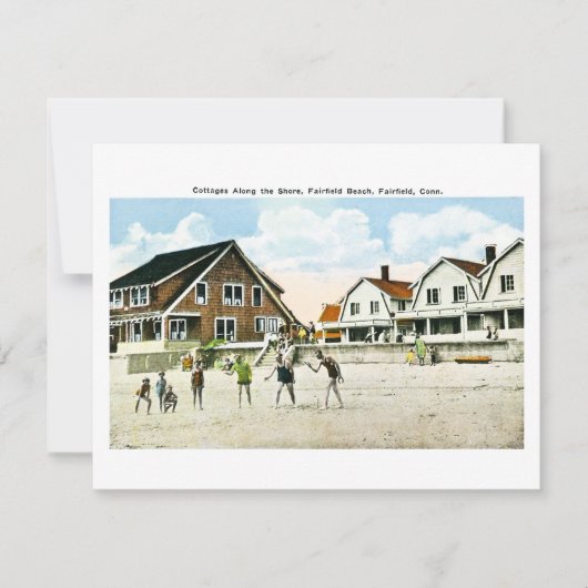 Hütten entlang der Küste, Fairfield, Connecticut (Vorderseite)
