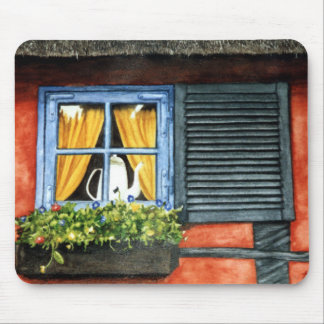 Hütten-Fenster Mousepad