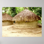 Hütten für Wattle und Daub Poster (Vorne)