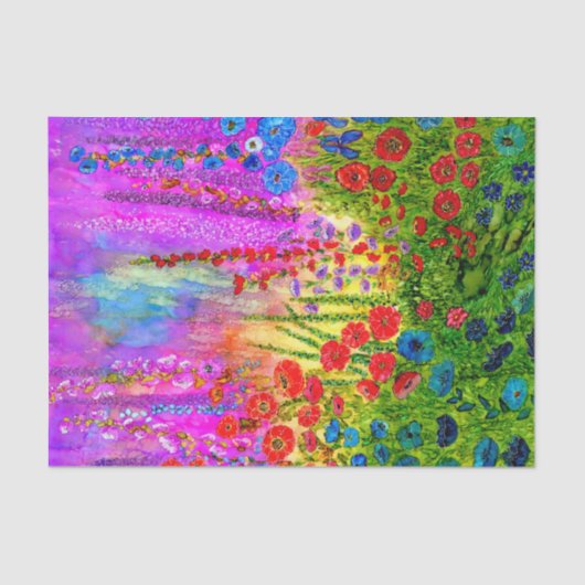 Hütten-Garten-Seidenpapier Seidenpapier (Vorderseite)