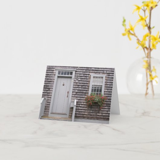 Hütten-Grau Karte (Gelbe Blume)