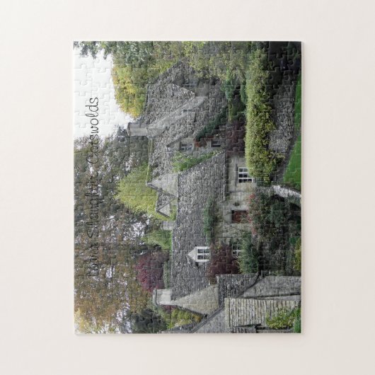 Hütten im niedrigeren Gemetzel, Cotswolds Puzzle (Vertikal)