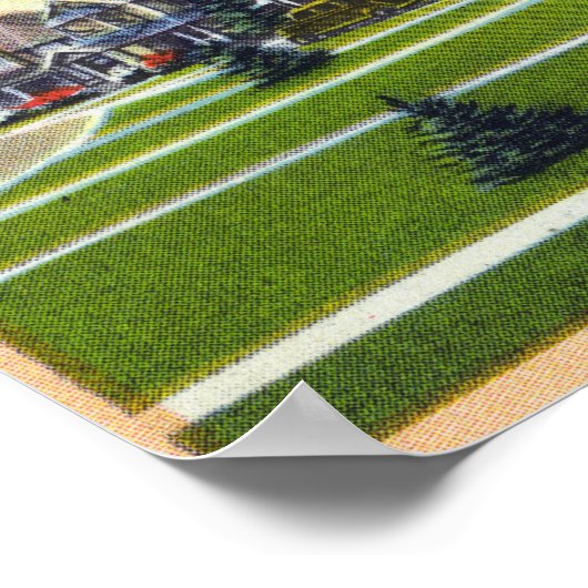 Hütten im Ocean Park Poster (Ecke)