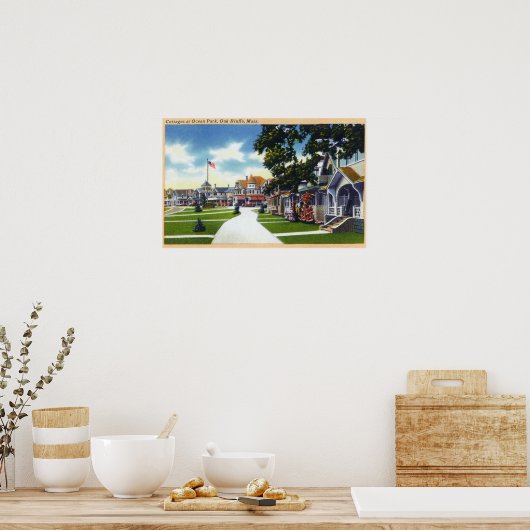 Hütten im Ocean Park Poster (Küche)