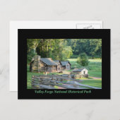 Hütten im Valley Forge Postkarte (Vorne/Hinten)