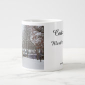 Hütten im Winter - Martha's Vineyard Jumbo-Tasse (Vorderseite)