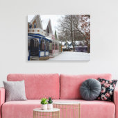 Hütten im Winter - Martha's Vineyard Leinwanddruck (Insitu (Wohnzimmer))