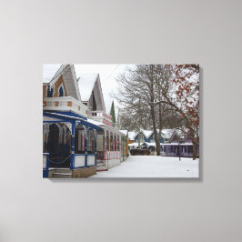 Hütten im Winter - Martha's Vineyard Leinwanddruck