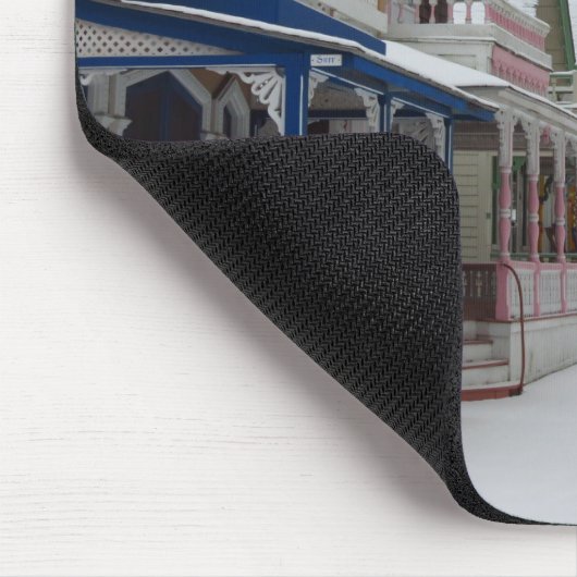 Hütten im Winter - Martha's Vineyard Mousepad (Ecke)