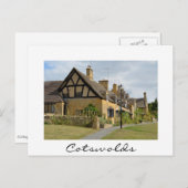 Hütten in Broadway, Cotswolds, weiße Textkarte Postkarte (Vorne/Hinten)