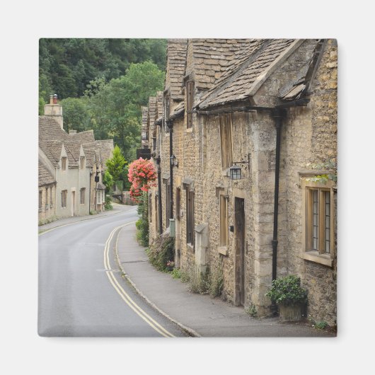 Hütten in Castle Combe, britischer Foto-Magnet Magnet (Vorne)