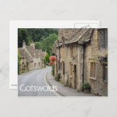 Hütten in Castle Combe Textpostkarte Postkarte (Vorne/Hinten)