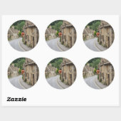 Hütten in Castle Combe, UK, Rundaufkleber Runder Aufkleber (Blatt)