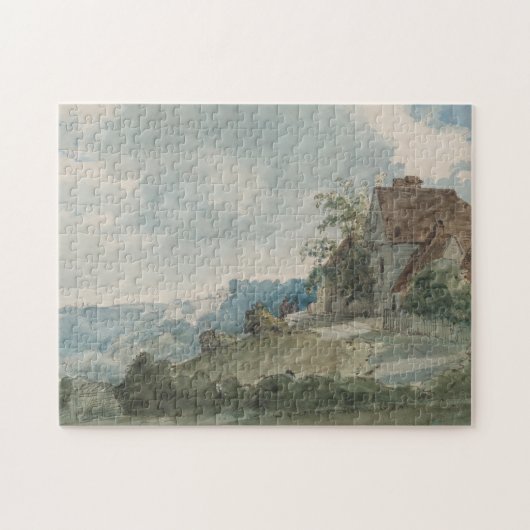 Hütten in einer Landschaft | William Henry Hunt Puzzle (Horizontal)
