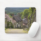 Hütten in Gold Hill, Shaftesbury, Dorset, Mousepad (Mit Mouse)