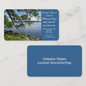 Hütten-Land-Grundstück Geschäft-See Ansicht Visitenkarte (Vorne/Hinten)