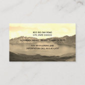 Hütten oder Bed and Breakfast Vermietung von Visit Visitenkarte (Rückseite)