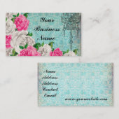 Hütten-Rose u. Spitze-Geschäfts-Karte Visitenkarte (Vorne/Hinten)