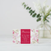 Hütten-Rosen-Geschäfts-Karte 2 Visitenkarte (Stehend Vorderseite)