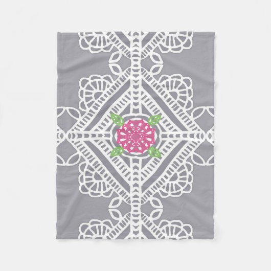 Hütten-Spitze-Druck-Fleece-Decke Fleecedecke (Vorderseite)