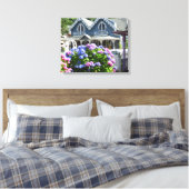 Hütten und Hydrangeas - Martha's Vineyard Leinwanddruck (Insitu (Schlafzimmer))