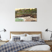 Hütten und Strand von La Jolla Leinwanddruck (Insitu (Schlafzimmer))