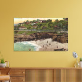 Hütten und Strand von La Jolla Leinwanddruck (Insitu (Wohnzimmer))