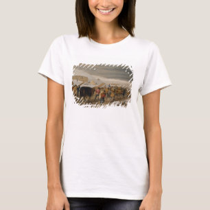 Hütten und warme Kleidung für die Armee, Platte T-Shirt