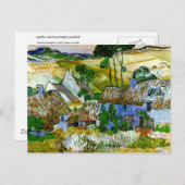 Hütten vom Hill Van Gogh Postkarte (Vorne/Hinten)